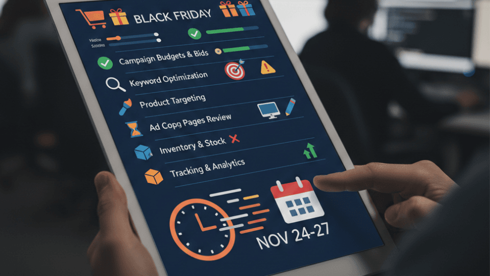 The Last-Minute Amazon PPC Checklist Every Seller Needs Before Black Friday & Cyber Monday
